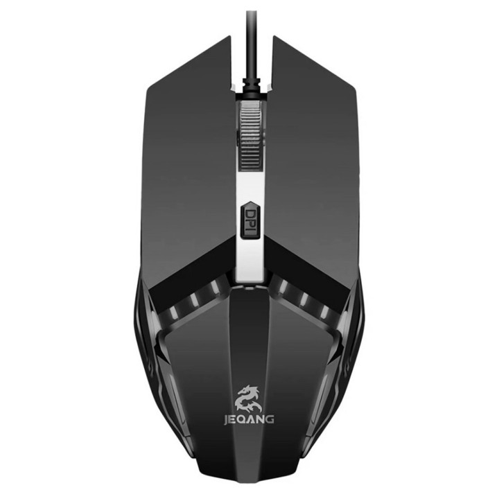 Проводная игровая мышка Jeqang JM-530 1600 DPI с подсветкой для ПК, ноутбуков, Black