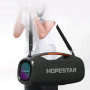 Портативная беспроводная Bluetooth колонка HOPESTAR A60 100W ВТ 5.1 с ремнем и микрофоном, Black