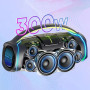 Портативна безпровідна Bluetooth колонка з мікрофоном HOPESTAR A65 300W ВТ 5.3, Black