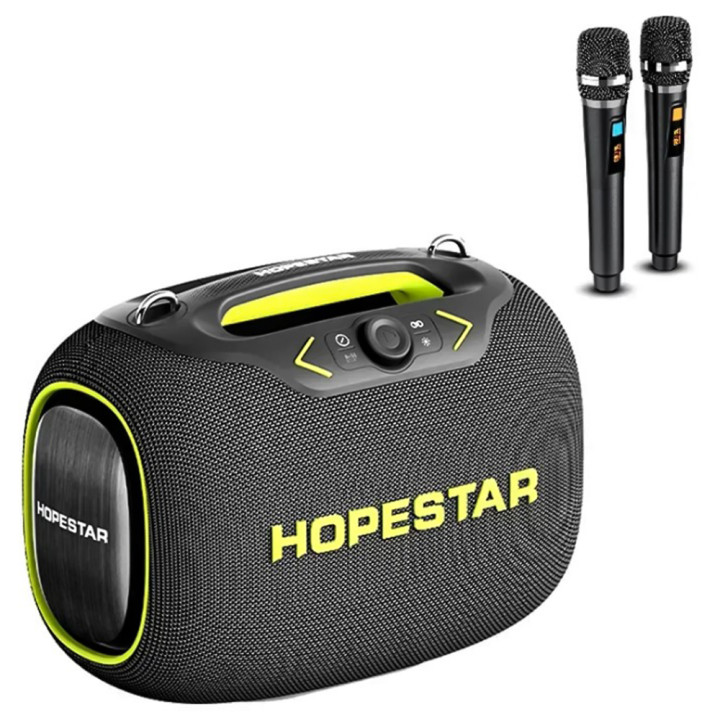 Bluetooth колонка HOPESTAR PartyBox 120W ВТ 5.3 22000mAh з 2 мікрофонами та еквалайзером, Black