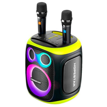 Портативная беспроводная Bluetooth колонка с 2 микрофонами HOPESTAR PartyBox 130 120W ВТ 5.3, Black