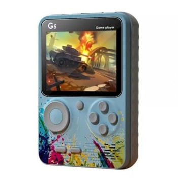 Портативная игровая консоль GameX G5 1000mAh 500 игр с возможностью подключения к большому экрану, Blue