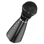 Микрофон караоке беспроводной, портативная акустика (колонка) Hoco BK6, Black