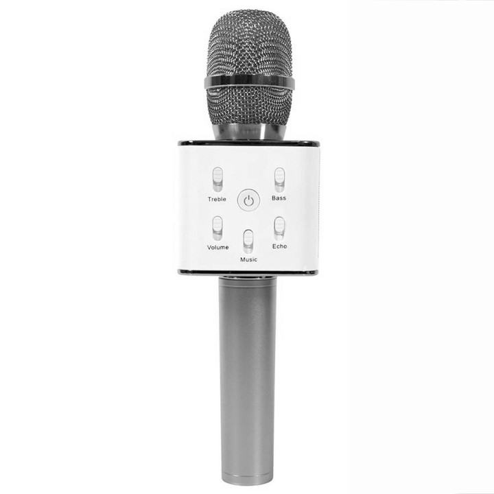 Микрофон-караоке беспроводной с колонкой WSTER Q7, Pink