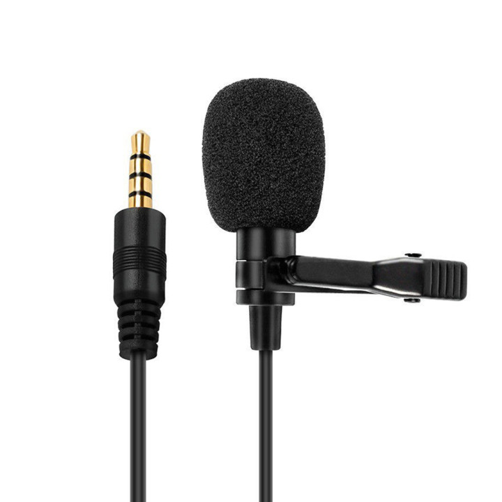 Микрофон петличка XO MKF 01 mini-jack 3.5 mm 2м, Black