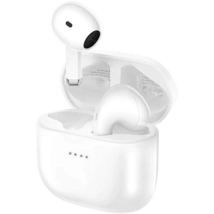 Безпровідні Bluetooth навушники XO X22 TWS (BT 5.3 / 250 mAh), White