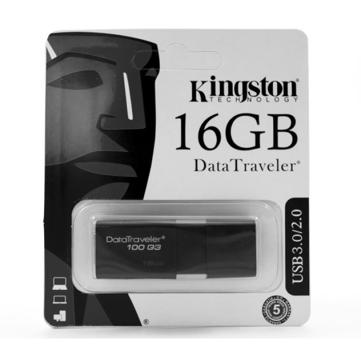 USB Флешка Kingston DataTraveler 100G3 16Gb USB 3.0 / 2.0