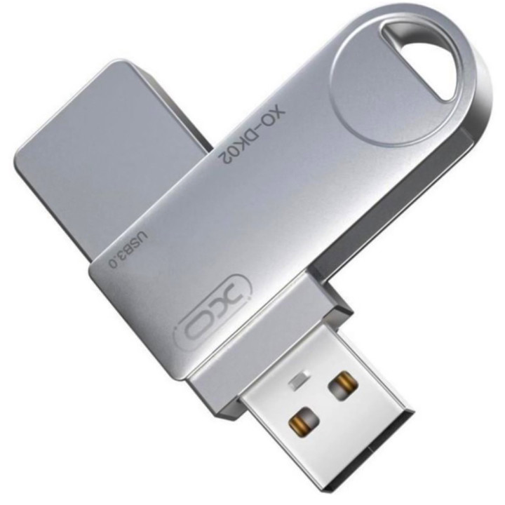 USB флешка XO DK02 128GB USB 3.0 Steel