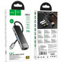 USB Hub адаптер Hoco HB23 Type-C HDTV / USB3.0 / USB2.0 / RJ45 Ethernet / Type-C PD60W, Gray