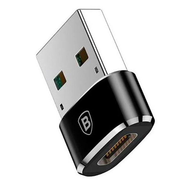 Переходник OTG Baseus CAAOTG-01 USB - Type-C, Black