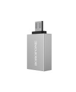 Переходник OTG Borofone BV2 USB - Micro-USB, Silver