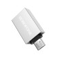 Переходник OTG Borofone BV2 USB - Micro-USB, Silver