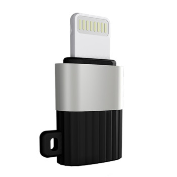 Перехідник адаптер OTG Gelius GP-OTG004 Micro-USB - Lightning, Black