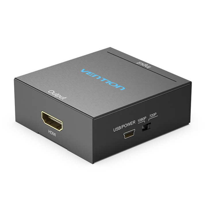 Адаптер VENTION AEFB0 RCA to HDMI Converter Metal Type, Black