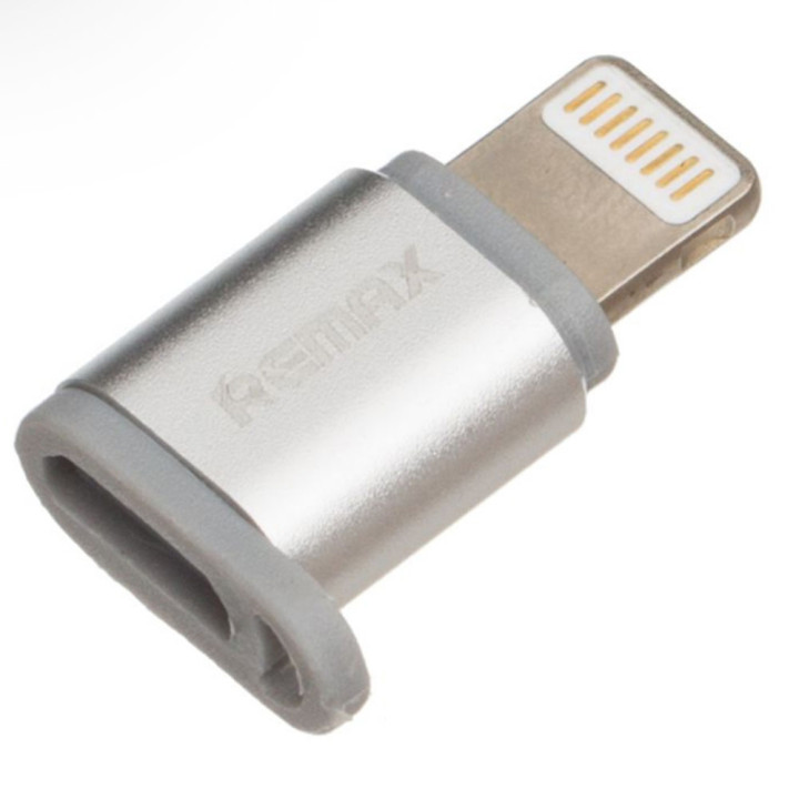 Перехідник OTG Remax RA-USB2 Micro USB - Apple Lightning Steel