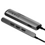 USB Хаб Baseus Mechanical eye 6 in 1 3USB / HDMI 4K / LAN, Grey