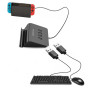 USB хаб с подсветкой и подставкой для телефона 5 в 1, Black