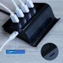USB хаб с подсветкой и подставкой для телефона 5 в 1, Black