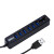 USB HUB-картридер Combo 8in1 6USB / SD /TF, Black