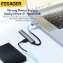 Хаб Essager EHBC04-FY0G-P Type-C 4 in 1, Steel