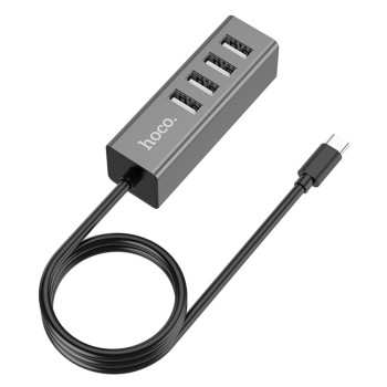 Usb hub Hoco HB1  Type-C, Grey