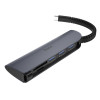 Hub адаптер Hoco HB17 Type-C 3 USB / SD / TF Grey