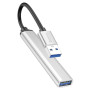 USB HUB HOCO HB26 4in1 (USB to USB3.0+USB2.0*3), Steel