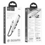 USB HUB HOCO HB26 4in1 (Type-C to USB3.0+USB2.0*3), Steel