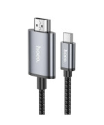 Видео кабель HOCO UA27 Type-C to HDMI 4K 2m, Gray Black