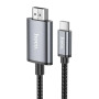 Видео кабель HOCO UA27 Type-C to HDMI 4K 2m, Gray Black