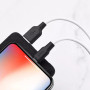 Data - кабель HOCO X21 Plus USB to Lightning 2.4A 2m, White