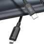 Data кабель XO NB-Q203A с функцией супер быстрой зарядки PD 20W Type-C to Lightning 1m, Black