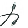 Data кабель XO NB-Q206A з функцією швидкої зарядки PD 20W Type-C to Lightning 1m, Black