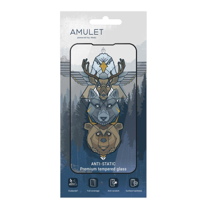 Защитное стекло AMULET 2.5D HD Antistatic for iPhone 17 Air Черный