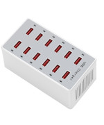 Зарядний пристрій USB HW-A6 12 в 1 60W EU, White