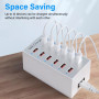Зарядний пристрій USB HW-A6 12 в 1 60W EU, White