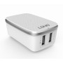 Сетевое зарядное устройство LDNIO A2204 Lightning 2 USB 2.4а White