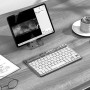 Беспроводная Bluetooth клавиатура Hoco S55 для смартфонов, планшетов и других устройств 500mAh, White