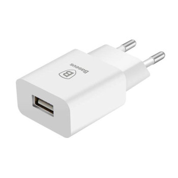 Сетевое зарядное устройство Baseus XT-117 CCAL-E2A02 USB 2.1A, без кабеля, White