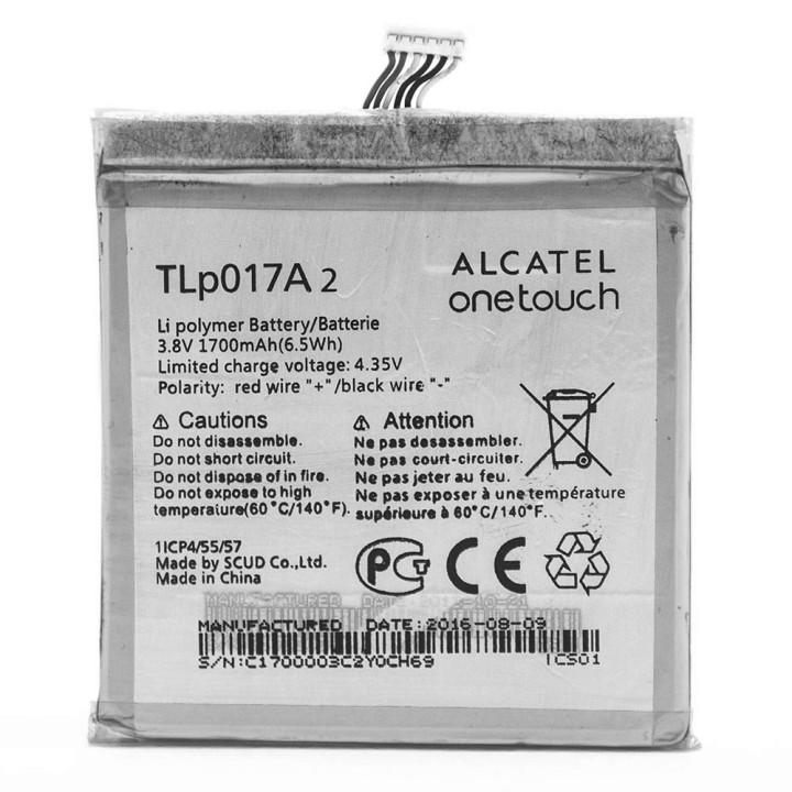 Аккумулятор TLP017A2 для Alcatel One Touch Idol mini 6012X, Idol mini 6012D (ORIGINAL) 1700мAh
