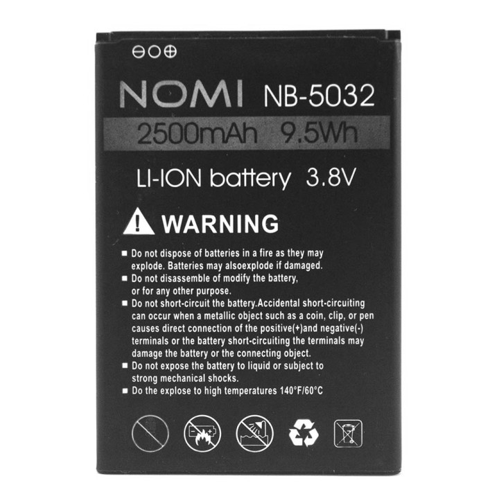Аккумулятор NB-5032 для Nomi i5032 EVO X2 (Original) 2500mAh