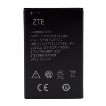 Акумулятор Li3714T42P3h765039 для ZTE Blade A3 (ORIGINAL) 1400мAh