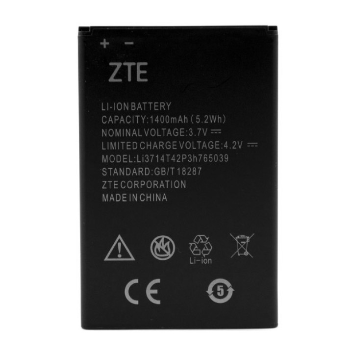 Аккумулятор Li3714T42P3h765039 для ZTE Blade A3 (ORIGINAL) 1400мAh