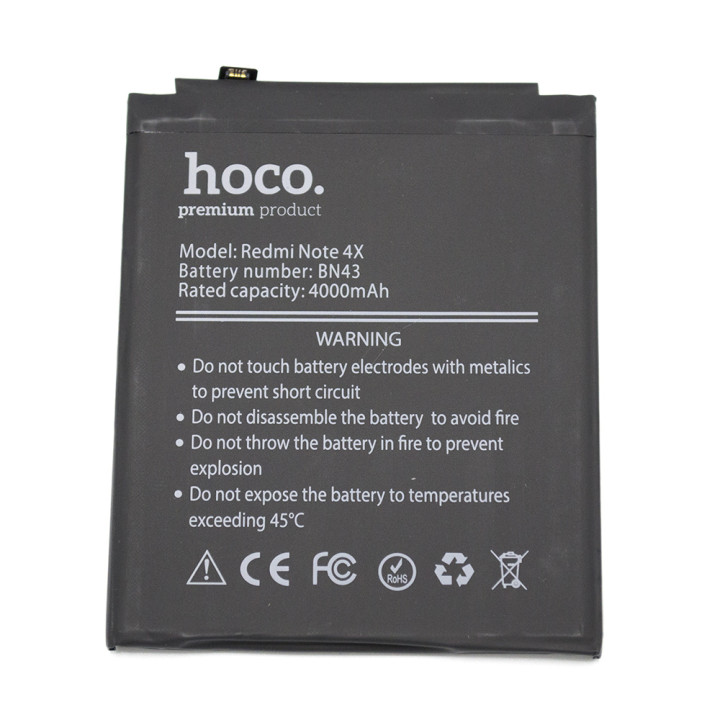 Аккумулятор HOCO BN43 для Xiaomi Redmi Note 4X 4000mAh