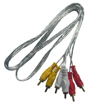 Кабель перехідник 3RCA - 3RCA 1,2m тюльпан