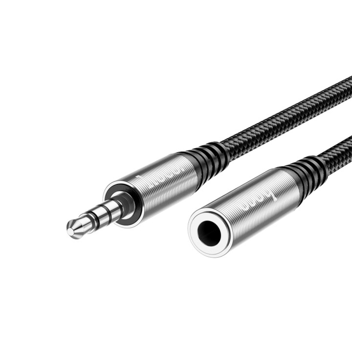 Кабель Аux Hoco UPA20 3.5 audio extension cable 1м, Grey