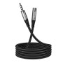 Кабель Аux Hoco UPA20 3.5 audio extension cable 1м, Grey