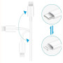 USB кабель Type-C to Lightning 1m, White