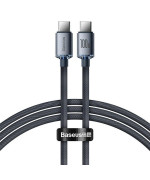 Кабель USB Baseus Crystal Shine Type-C to Type-C 100W (CAJY000601) 1.2m Black