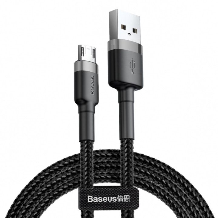 Data-кабель Baseus Cafule CAMKLF-CG1 MicroUsb 2м, Black